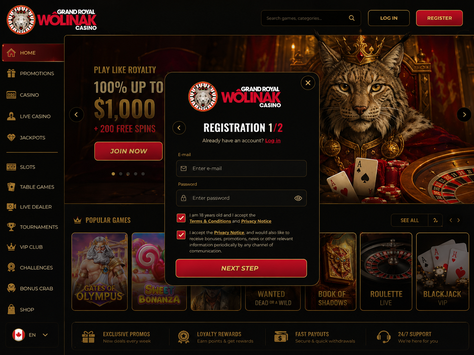 wolinak casino Gameplay